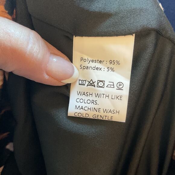 Leopard Print Mini Skirt with Fringe - Picture 6 of 7